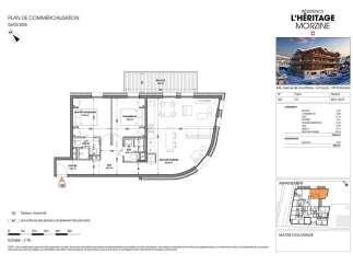 Discover this exquisite T5+1 duplex apartment on the 3rd floor of the prestigious L'Héritage residence in Morzine.