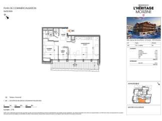 Discover this exquisite T5+1 duplex apartment on the 3rd floor of the prestigious L'Héritage residence in Morzine.