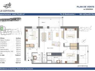 Discover this spacious T4 apartment with 3 bedrooms, spanning 72.