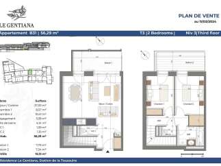 Discover this charming 3-bedroom apartment, 'Appartement B31', spanning 56.