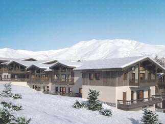 Experience luxury mountain living in this stunning chalet-style property, nestled against a backdrop of majestic snow-capped peaks.