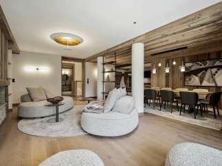 Experience luxurious mountain living in this stunning open-plan living and dining area.