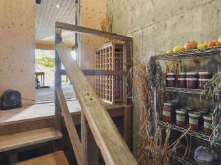 Discover a unique living space with rustic charm and modern functionality.