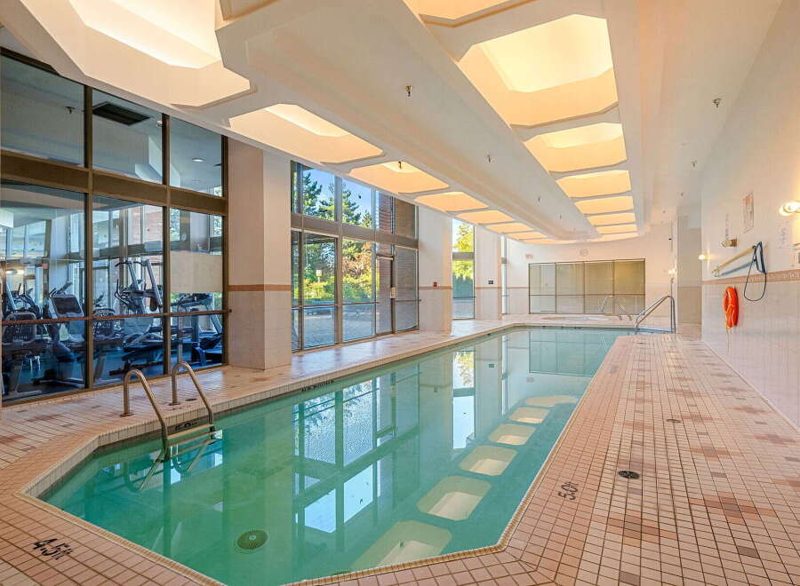 Enjoy a refreshing swim in this indoor pool, perfect for year-round relaxation and exercise.