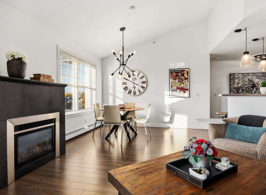 Experience modern living in this spacious open-concept living area, perfect for entertaining.