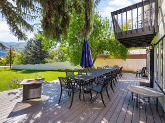 Enjoy outdoor living at its finest on this expansive deck, perfect for entertaining.