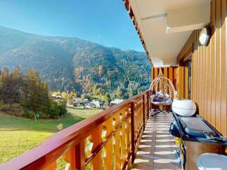 Enjoy breathtaking mountain views from this charming balcony, perfect for your morning coffee or evening relaxation.