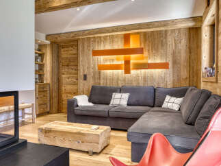 Experience rustic charm and modern comfort in this beautifully appointed living room.