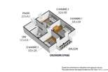 Discover this charming second-floor apartment featuring three well-proportioned bedrooms, including a master suite and two additional comfortable rooms.