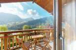 Enjoy breathtaking mountain views from this charming balcony, perfect for morning coffee or evening relaxation.
