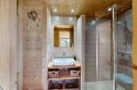 Experience rustic charm and modern convenience in this beautifully appointed bathroom.