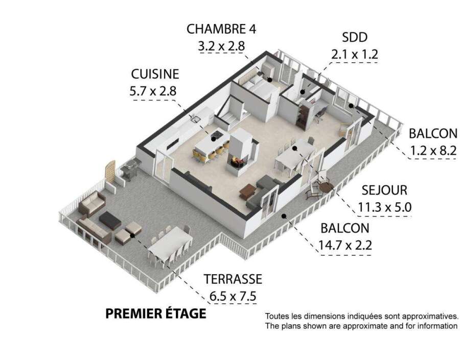 Discover this spacious first-floor apartment featuring a large living area of 11.