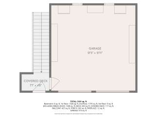 Discover this spacious property featuring a large garage measuring 21'5' x 21'11', perfect for vehicles and storage.