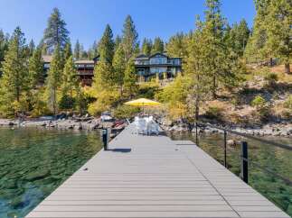 Enjoy the serene lakefront lifestyle with this stunning property featuring a private dock and crystal-clear waters perfect for swimming and water sports.