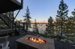 Enjoy breathtaking sunset views over the lake from this stunning property.