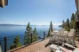 Enjoy breathtaking lake views from this stunning deck, perfect for entertaining or relaxing.