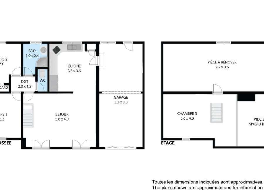 Discover this charming property featuring three bedrooms, a spacious living room, and a separate kitchen.