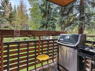Enjoy outdoor living with this spacious balcony, perfect for entertaining guests or relaxing in nature.