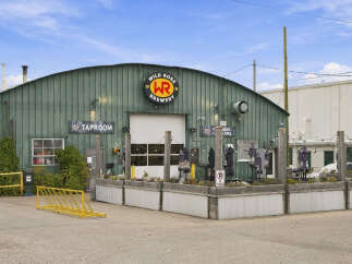 Discover the vibrant atmosphere of Wild Rose Brewery's taproom, a popular destination for craft beer enthusiasts.