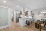 Experience modern living in this beautifully appointed kitchen and dining area.