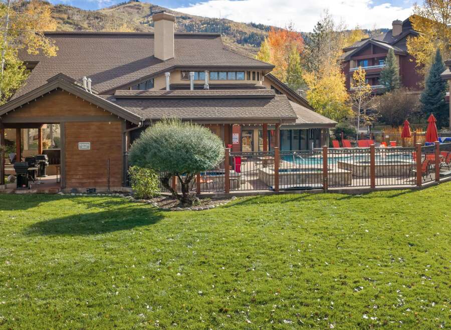 Enjoy the crisp autumn air and vibrant fall foliage surrounding this beautiful property.