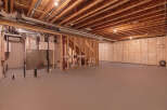 Discover the potential of this unfinished basement, ready for your personal touch.