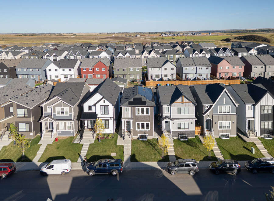 Discover modern living in this vibrant suburban neighborhood, featuring a diverse array of contemporary homes with stylish architectural details.