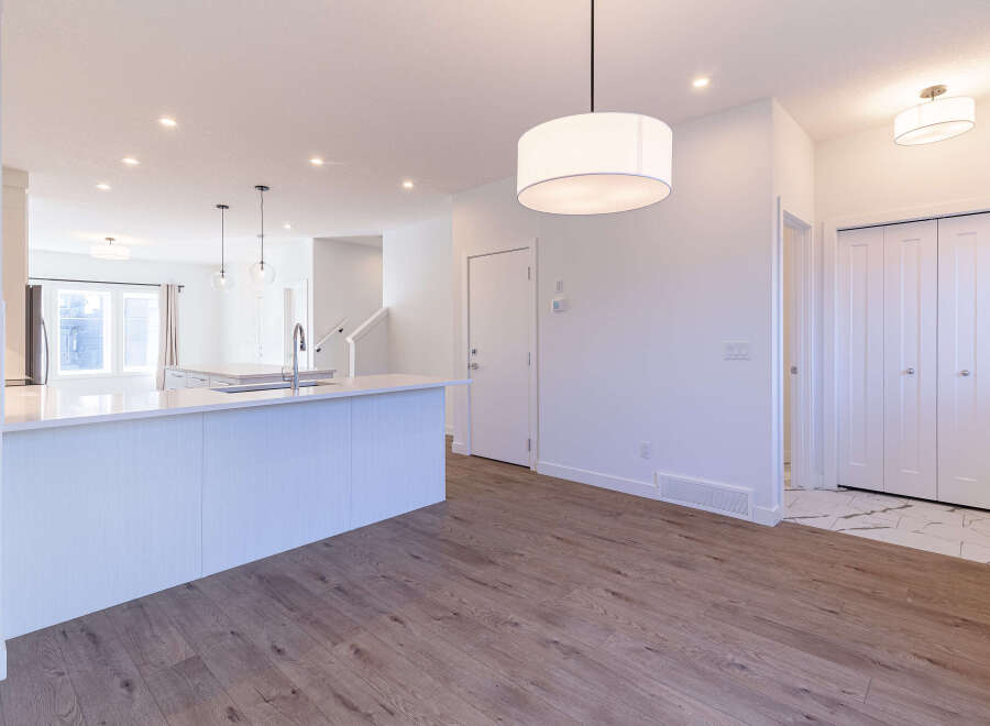 Step into this modern and spacious open-concept living area, perfect for entertaining.