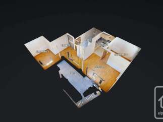 Discover this charming apartment featuring two bedrooms, a spacious living area, and a modern kitchen.