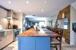 Experience modern living in this stunning kitchen and dining area.