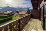 Experience breathtaking mountain views from this charming balcony, perfect for enjoying your morning coffee or evening relaxation.