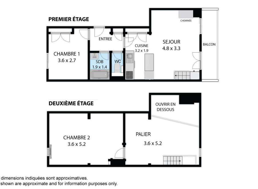 Discover this charming duplex apartment featuring two levels of living space.