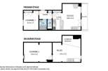 Discover this charming duplex apartment featuring two levels of living space.
