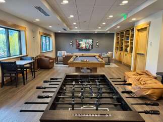 Experience ultimate relaxation and entertainment in this beautifully appointed common area.