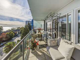 Enjoy breathtaking ocean views from this charming balcony, perfect for morning coffee or evening relaxation.