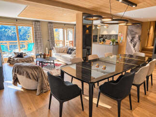 Experience luxury mountain living in this stunning open-plan living and dining area.