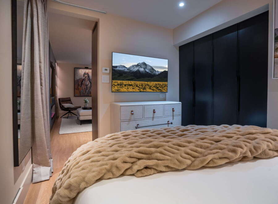 Experience luxury and comfort in this beautifully appointed bedroom.