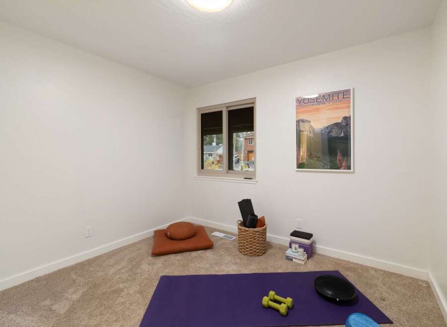 Transform this versatile room into your personal sanctuary for yoga and meditation.