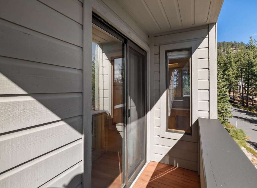 Enjoy the serene mountain views from this charming balcony, perfect for your morning coffee or evening relaxation.