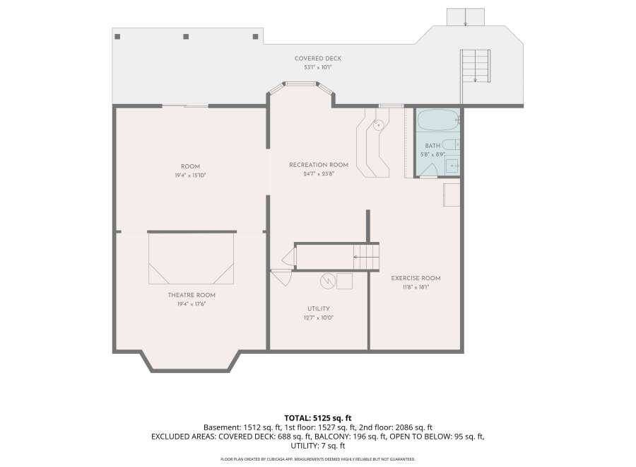 Discover ample space in this expansive floor plan, featuring a large recreation room perfect for entertainment and a dedicated theatre room for movie nights.