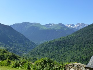 Nestled in a picturesque mountain valley, this property offers breathtaking views of snow-capped peaks and lush green forests.