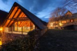 This stunning property boasts a unique A-frame design with a spacious, open-plan interior, perfect for entertaining.