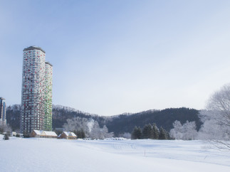 Discover a winter wonderland with stunning architecture.
