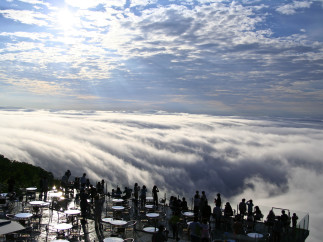 Enjoy breathtaking views from this unique property, perched high above a sea of clouds.