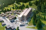 Discover a luxurious mountain retreat nestled in a picturesque landscape.