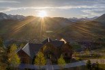 Luxury mountain home with breathtaking sunset views.