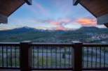 Luxury mountain retreat with breathtaking sunset views.