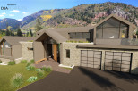 Discover your dream home nestled in the mountains, showcasing modern architecture and stunning natural surroundings.
