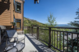 Enjoy breathtaking mountain views from this stunning balcony.