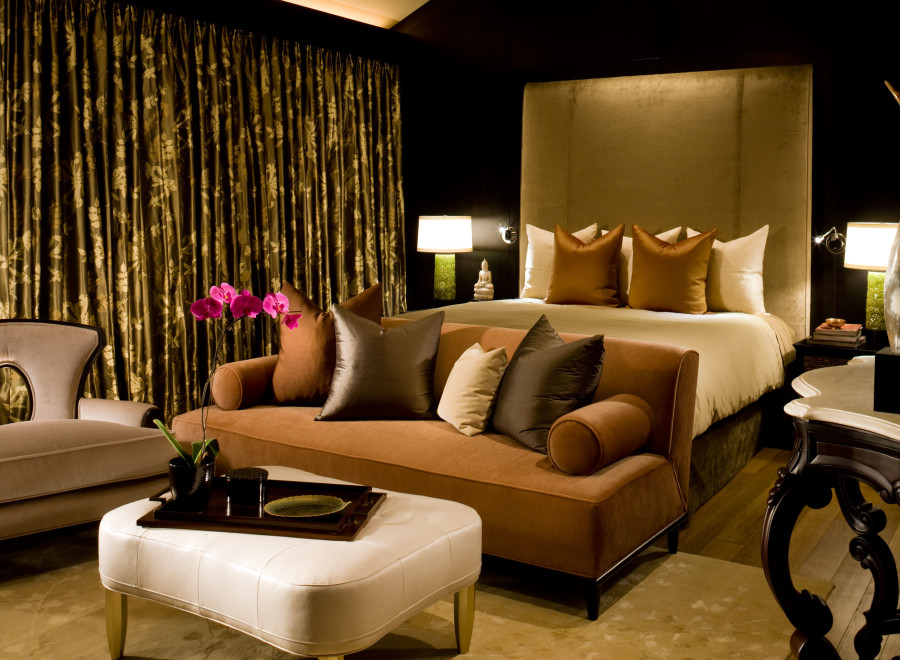 Step into luxury with this stunning bedroom design.